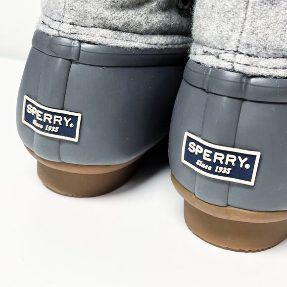NEW Sperry Women's Saltwater Wool Embossed Duck Boots w/ Thinsulate™ Size 8 - Picture 7 of 8